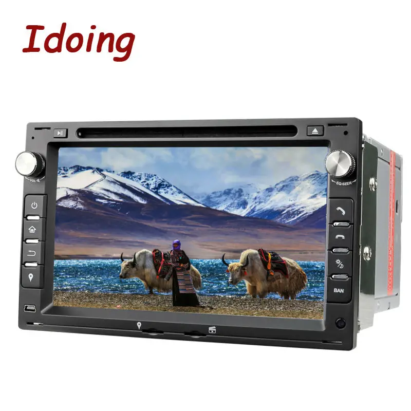 Sale Idoing Steering Wheel 2Din Android 7.1For VW volkswagen Passat B567 DVD Car Multimedia Player Quad Core Navigation Touch Screen 5
