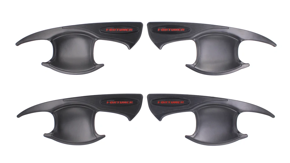 Door Protection Door Insert Handle Bowl Cover For Toyota Fortuner 2016 2017 Auto Parts Accessory ABS Matte Black Car Accessories 41