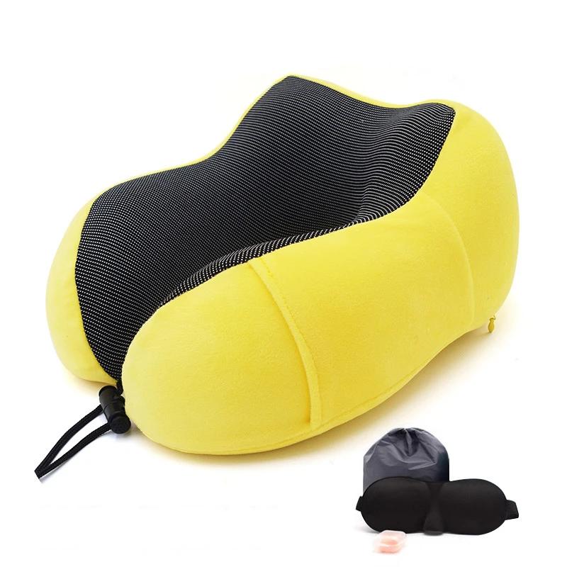 1PC U Shaped Memory Foam Neck Pillows Soft Slow Rebound Space Travel Pillow Solid Neck Cervical Healthcare Bedding Drop Shipping 3