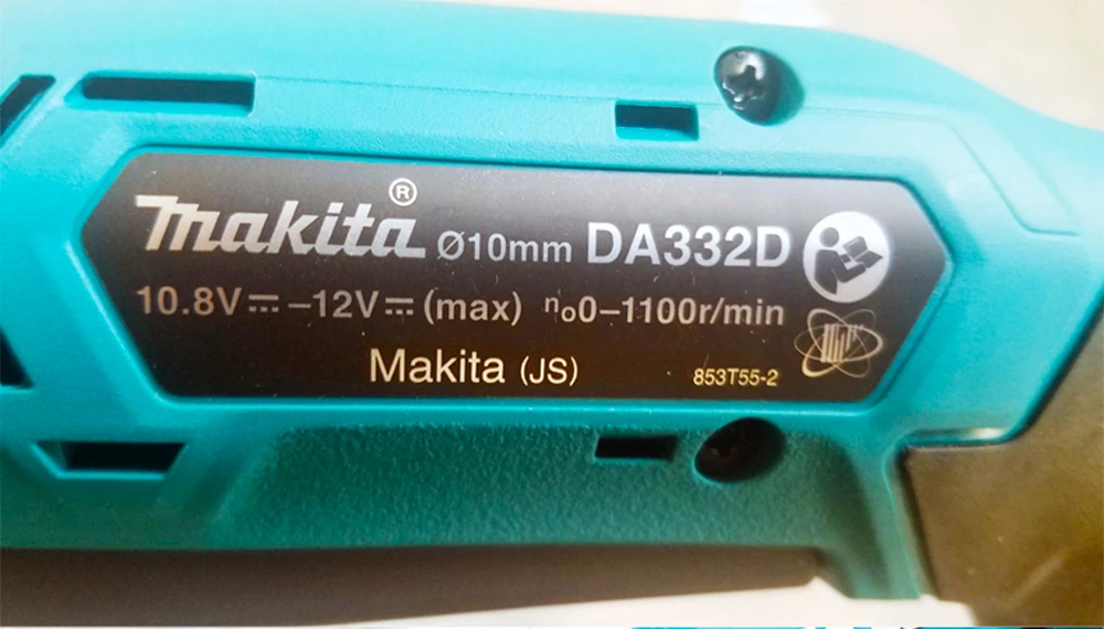 Новинка Makita 10 мм Беспроводная угловая дрель DA332DZ прямоугольная дрель DA333DZ ручная электрическая дрель 1100 ОБ/мин 12 В Электроинструмент только основной корпус