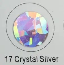 Корея импорт хорошее качество специальный логотип голограмма теплопередача на командной футболке/одежды оптом онлайн - Цвет: Crystal Silver
