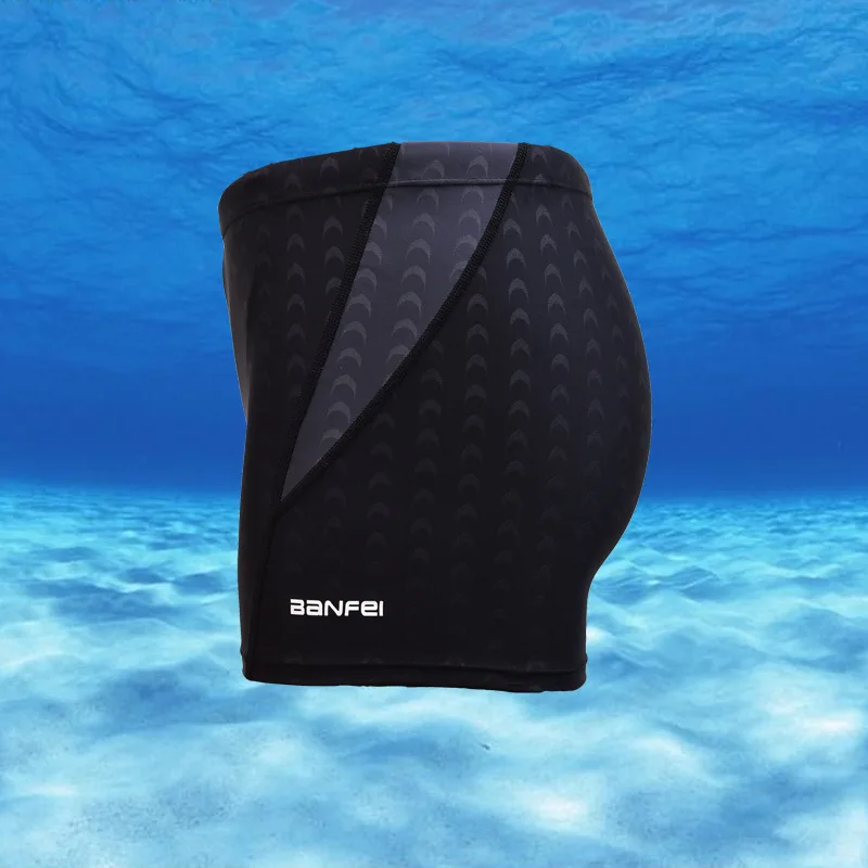 Men's Shark Skin Like Swim Shorts Racing Swimsuit Man Square Leg Swimming Trunks Swimming Briefs Swimwear Men Boxer Shorts 4XL
