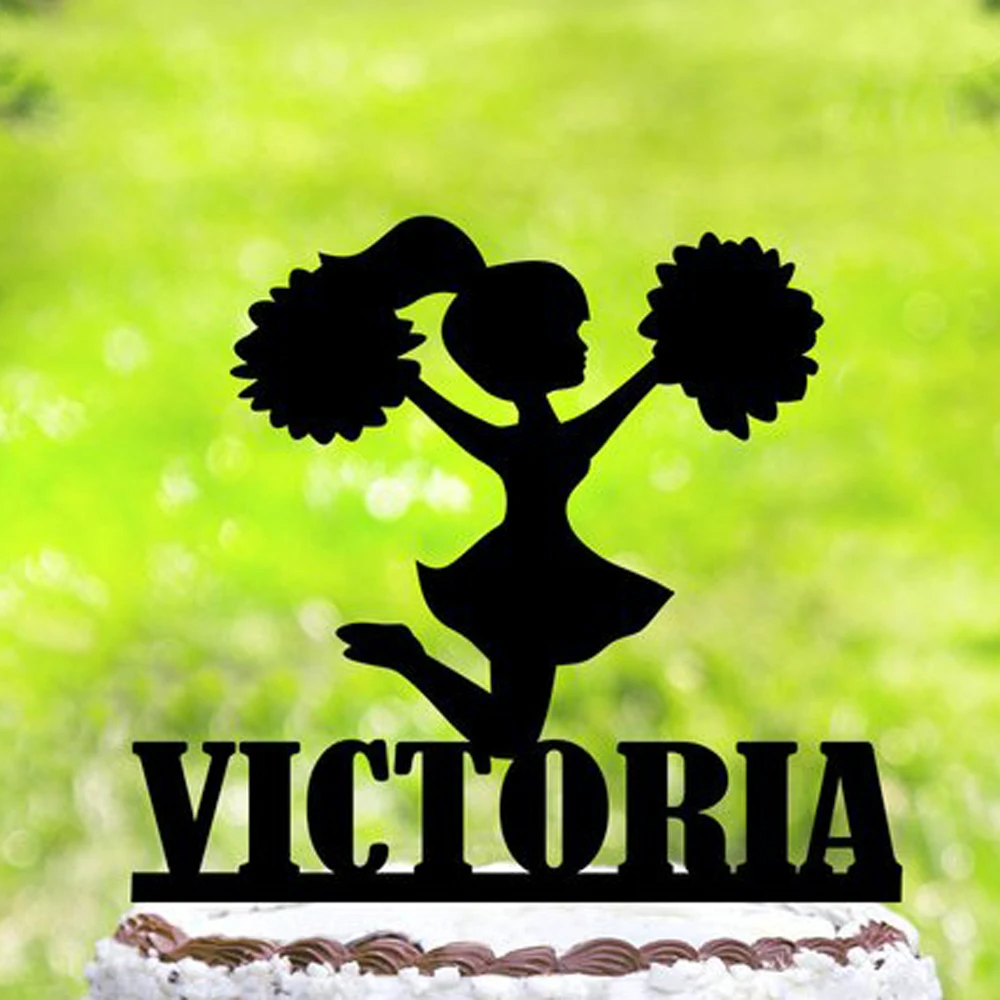 Cheerleading Birthday Cake Topper,Girl Birthday,Cheer Party Decor,Cheerleader Birthday Party Cake Topper,Cheerleader Cake Topper