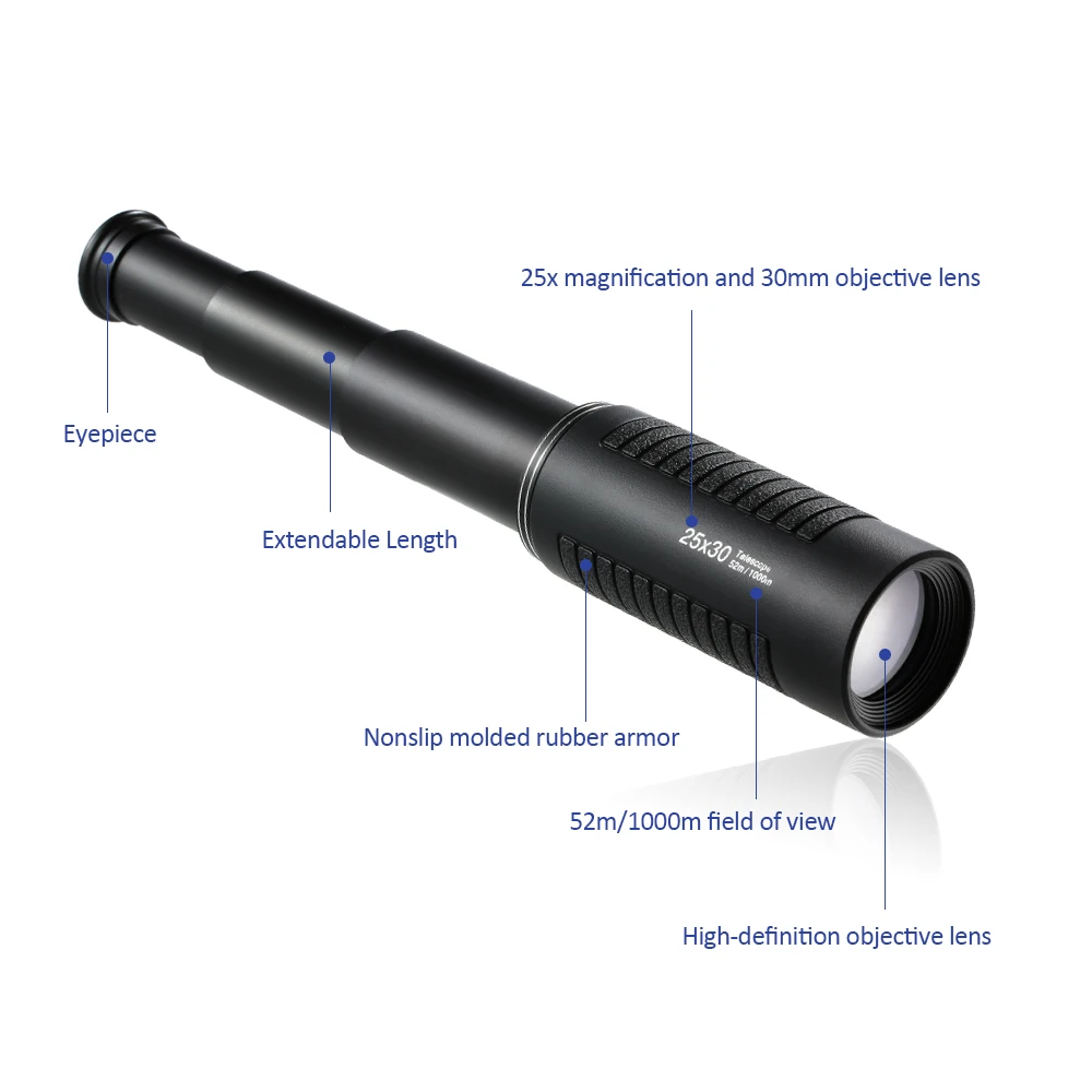 Visionking 25x30 спортивный монокулярный телескоп высокой мощности Мини Компактный