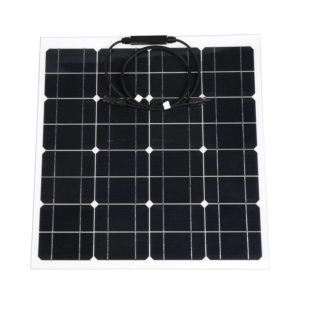

18V 50W mini solar system Flexible Battery Charger Portable Solar Panel with 1.5m Clip