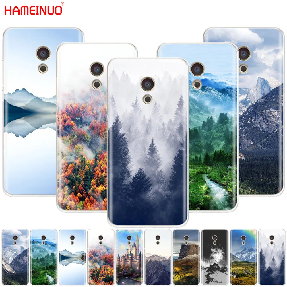 

HAMEINUO Mountain Forest Clouds Cover phone Case for Meizu M6 M5 M5S M2 M3 M3S MX4 MX5 MX6 PRO 6 5 U10 U20 note plus