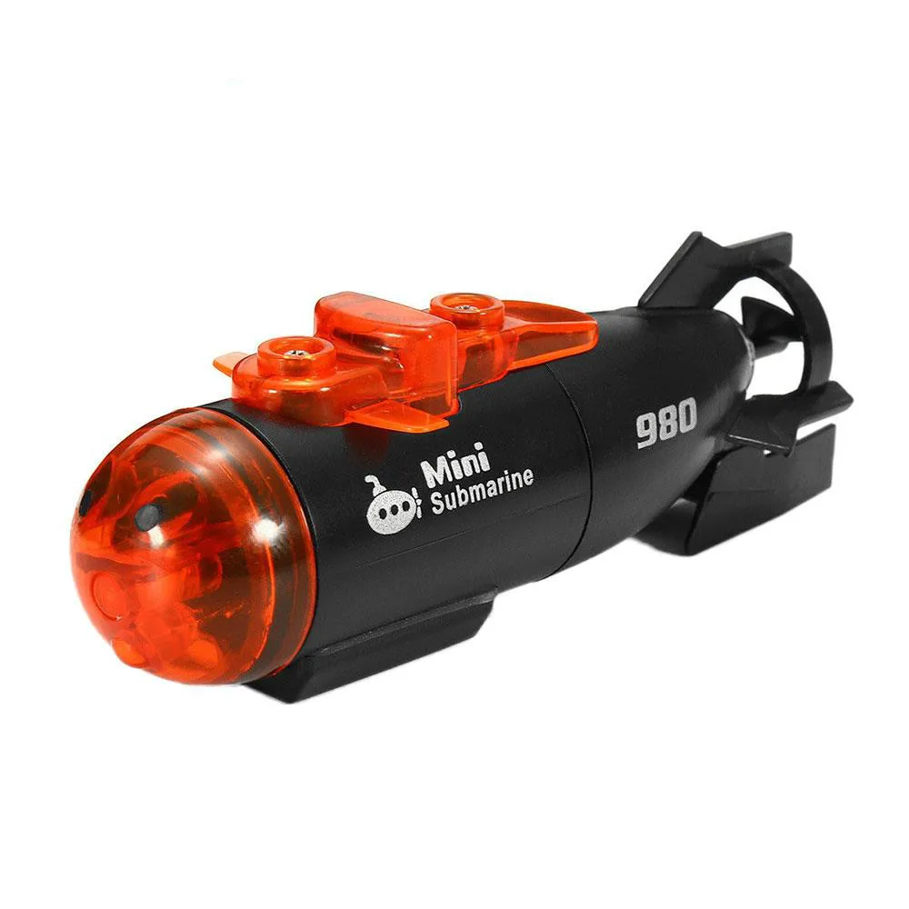 Мини Rc подводные лодки электрические игрушки инновационные 3 канала со светом пластик открытый 2 режима инфракрасный подарок светодиодный