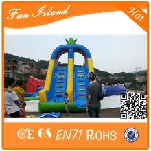 Горячая двухсторонняя надувная сухая горка, надувные водные скользящие детали, надувной бассейн с горкой для взрослых и детей