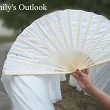 75 см, 120 см, 150 см, 180 см, 210 см, см, Шелковый светильник ручной работы, белая вуаль для поклонников танцев для янгко, для христианских танцев