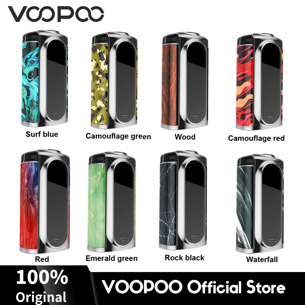 

SILVER VOOPOO VMate Box Mod 200W Electronic Cigarette Vape no Dual 18650 Batteries for E-Cig Vaporizer 510 Thread Tank Atomizer