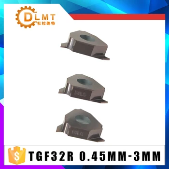 

10pcs TGF32R 0.45mm-3mm Shallow grooved knife turning tool Spindle box moving type CNC automatic lathe Carbide insert