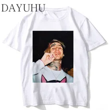 Новинка рэпер Lil Peep футболка рэп хип-хоп LilPeep Мужская крутая футболка с графическим принтом Футболка Хип-хоп топы