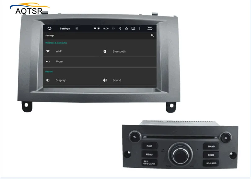 Clearance 7"Android 8.1 Car DVD multimedia Player head unit For Peugeot 407 2004 2005 2006 2007 2008 2009 2010 radio stereo GPS Navigation 8