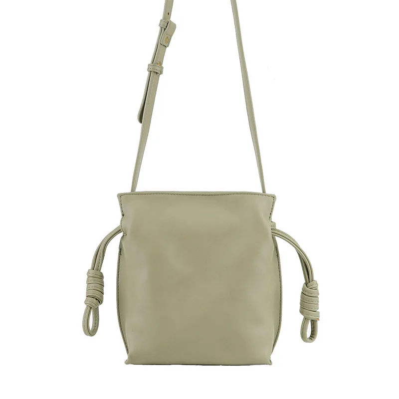 

Korean Version Of The Simple Mini Blessing Bag Bucket Ins Drawstring Casual Shoulder Bag Fashion Wild Messenger Bag
