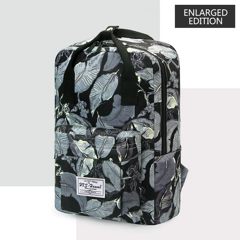 Новинка, корейский стиль, холщовый рюкзак для женщин, Простой Модный молодежный рюкзак для путешествий, школьная сумка для отдыха, сумка-тоут для девочки-подростка - Цвет: Enlarged Edition