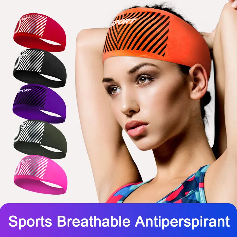 

Headband Absorbent Head Sweat Band Sweatband Breathable For Sport Running Cycling ED-shipping