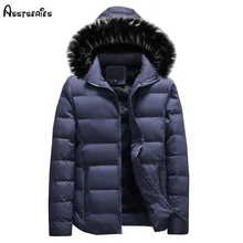 Зимняя мужская хлопковая теплая одежда, верхняя одежда, пальто, хлопковый пуховик, приталенная Мужская модная зимняя одежда D95