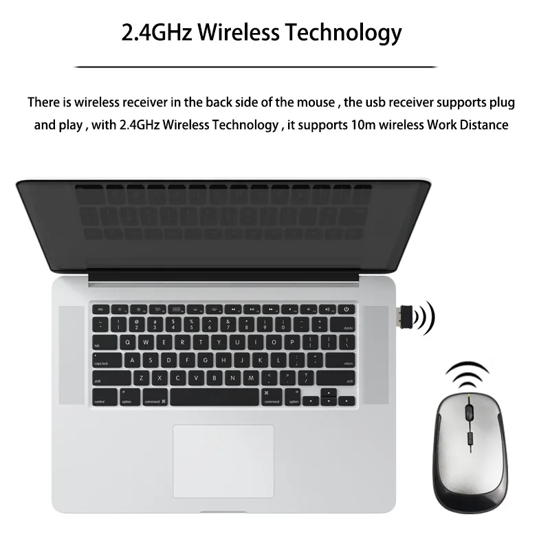 2.4G Wireless Mouse USB 2.0 Receiver Super Slim Mini Optical Wireless Mouse USB Right Scroll Mice For Laptop PC Video Game wireless mouse wireless optical mouse
