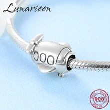 925 пробы серебряный милый Вертолет Самолет модные очаровательные аксессуары бусины подходят к оригинальному Pandora браслет для изготовления ювелирных изделий