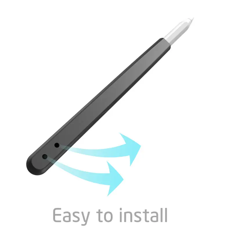 Силиконовый защитный чехол SUP для Apple Pencil(2-го поколения), противоскользящая ручка с наконечником(3 шт.) аксессуары