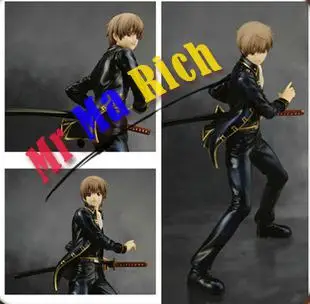 Япония Амин фигурного Серебряная Душа Gintama Okita Sougo 22 см ПВХ фигурку Игрушечные