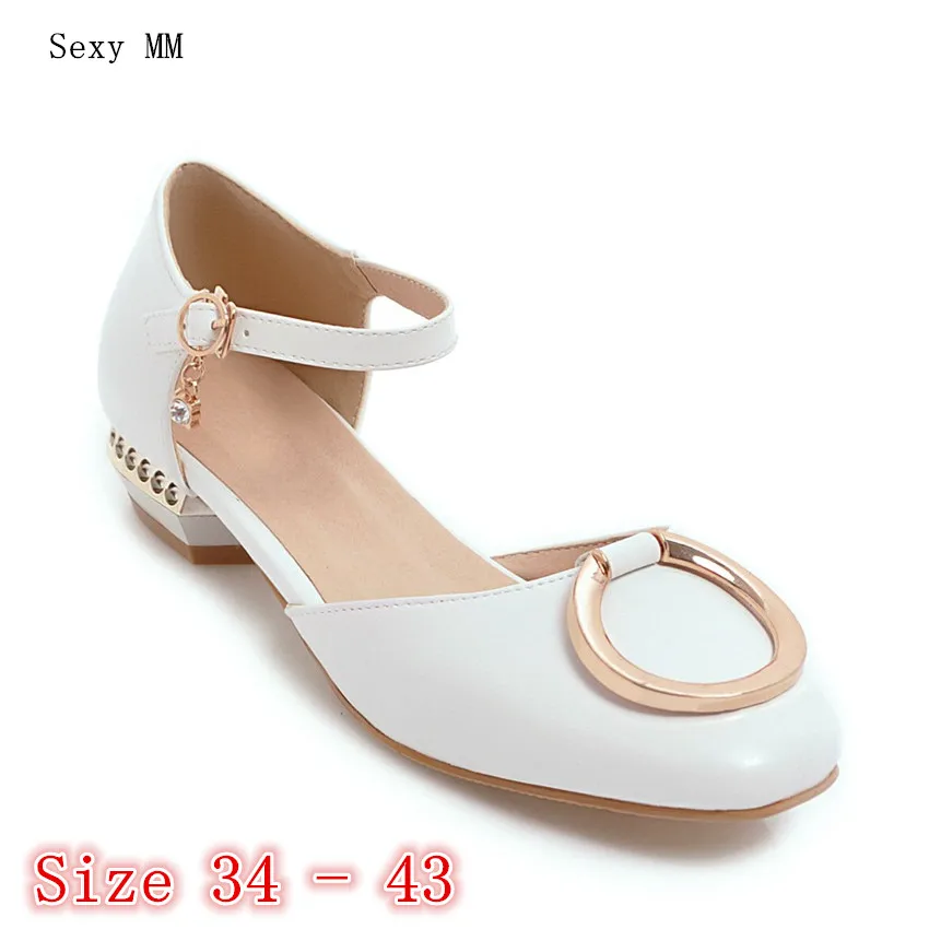 

Low High Heels Women D'Orsay Pumps High Heel Mary Janes Shoes Stiletto Woman Wedding Shoes Plus Size 34 - 40 41 42 43