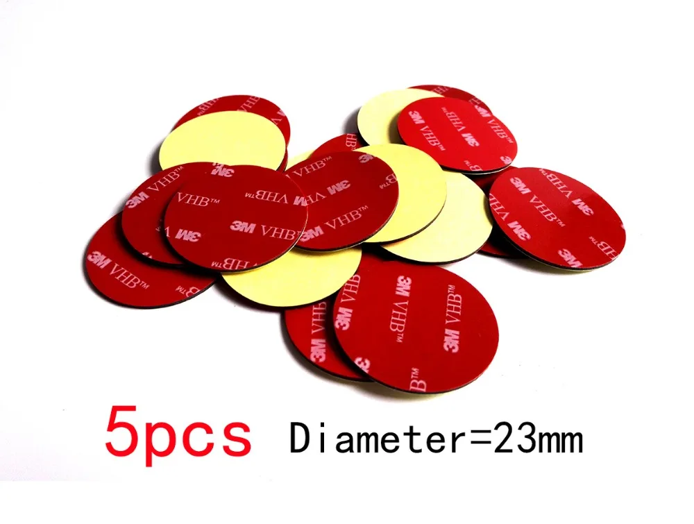 5pcs Diameter=23mm, 1.1mm thick, Strong 3M VHB Round Circle Double Adhesive Sticker for phone Support, Car Home Using|Office Adhesive Tape| - AliExpress