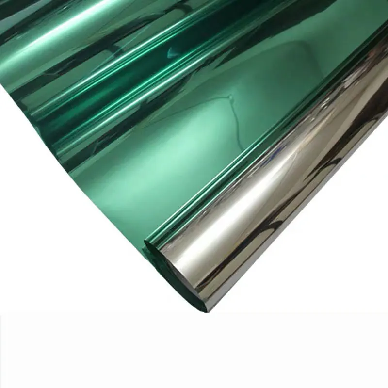 

Green Silver Solar mirror Window Film Sticker one way Privacy Insulation Anti UV Home Office Tint Room Building Decorative 2 m