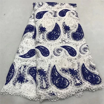 

VILLIEA Embroidery Design African Cord Lace Fabrics High Quality Nigeria Wedding Dress Lace Water Soluble Guipure Lace Fabric