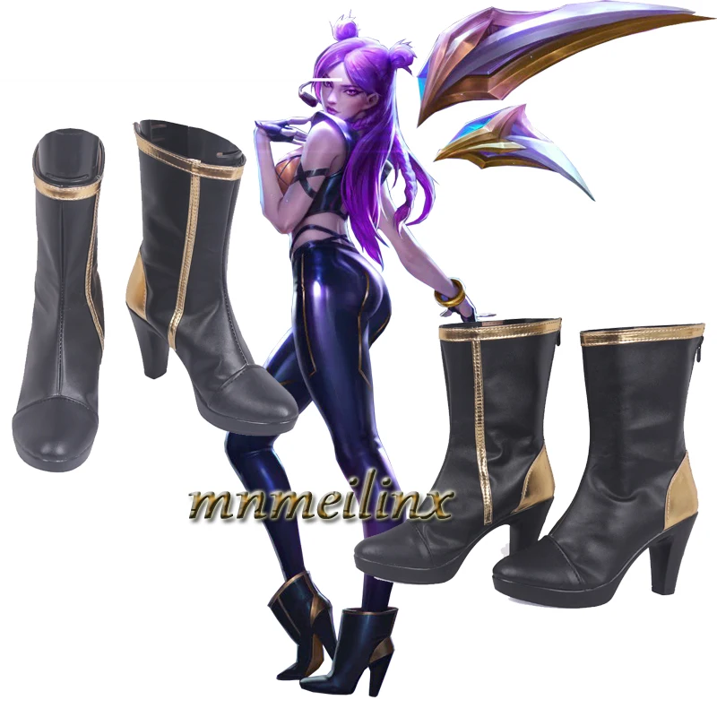 

Custom Made LOL KDA Kaisa Cosplay Shoes Daughter of the Void Cosplay Boots Shoes Costume Custom Made Halloween Cosplay