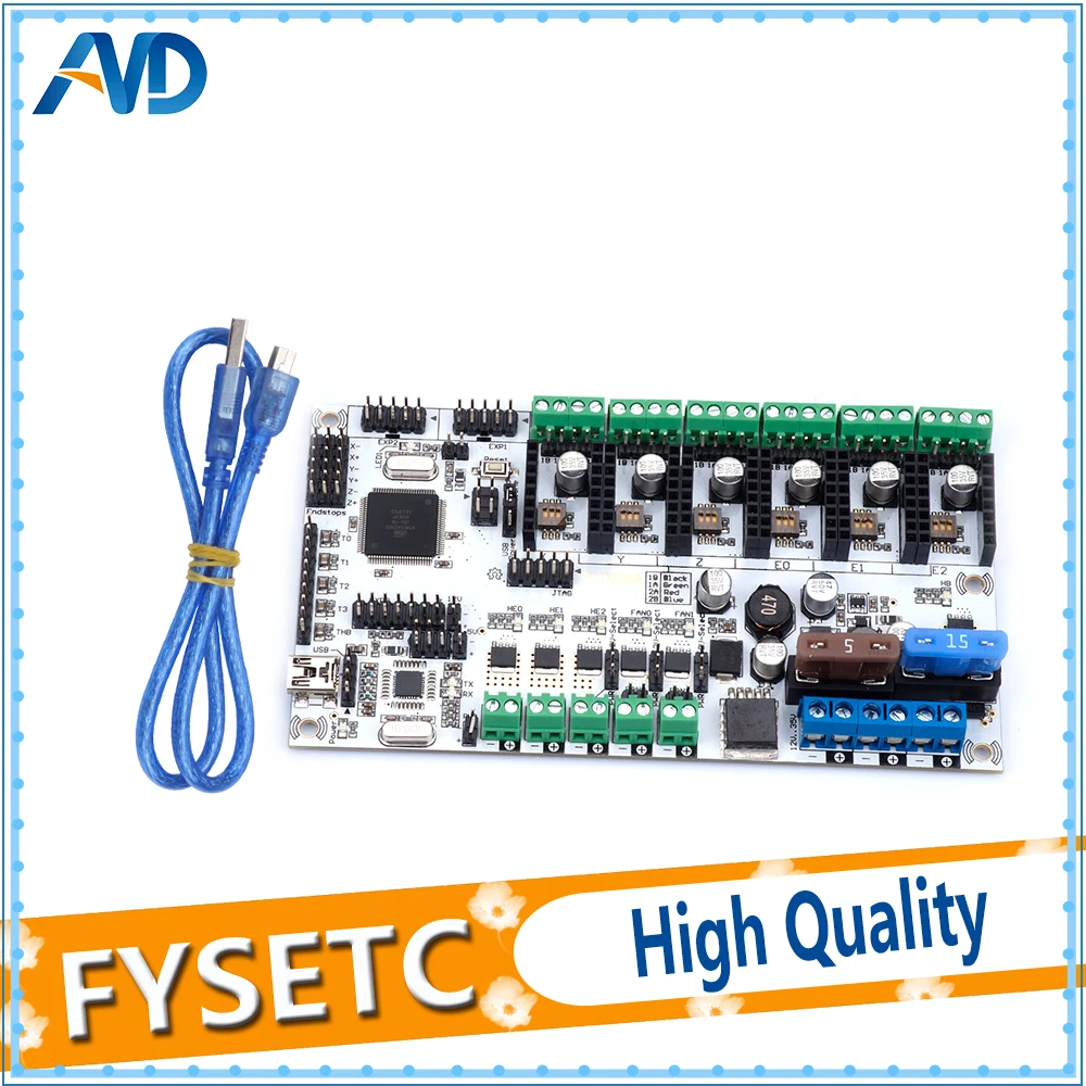 

Rumba Plus Motherboard 2560 R3 Processor Upgrade Rumba+ For 3D Printer Accessories RUMBA Optimized Version Control Board