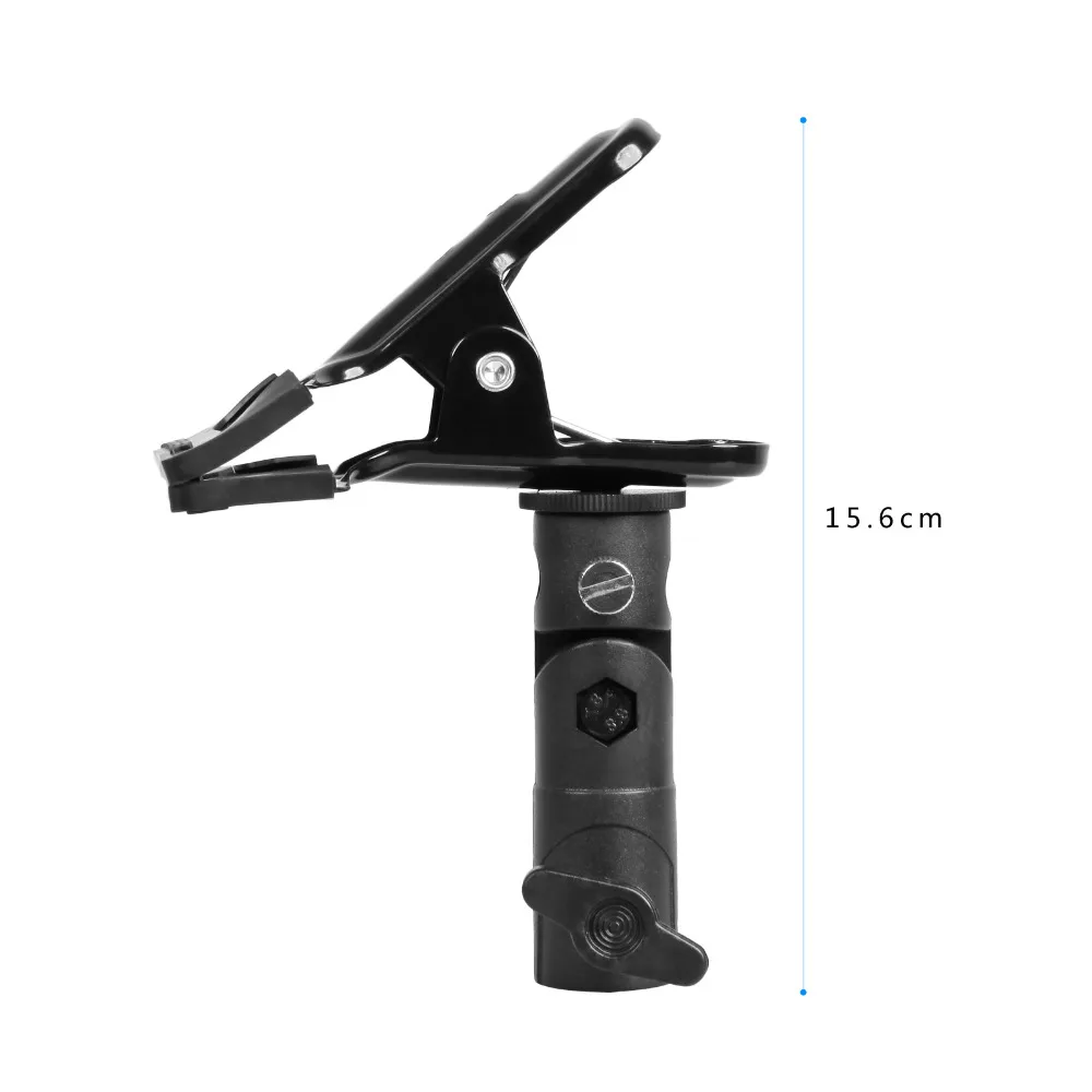  Reflector Clamp Clip Holder Light Stand Attachment 1/4