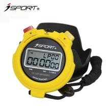 Electronic chronograph stopwatch professional referee sports stopwatch seconds 10 laps memory fitness watch movement timer 58g
