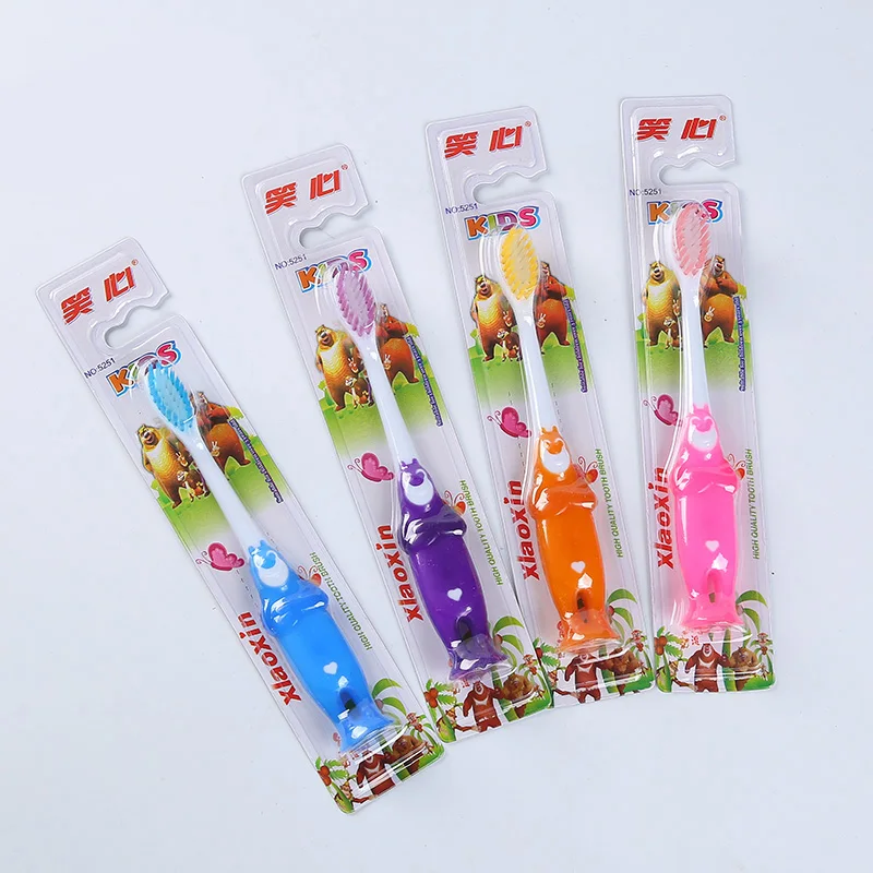 

Cute Children Toothbrush With Suction Cup Superfine eco friendly Soft Hair Care Gingival Baby Kids Toothbrush tongue cleaner