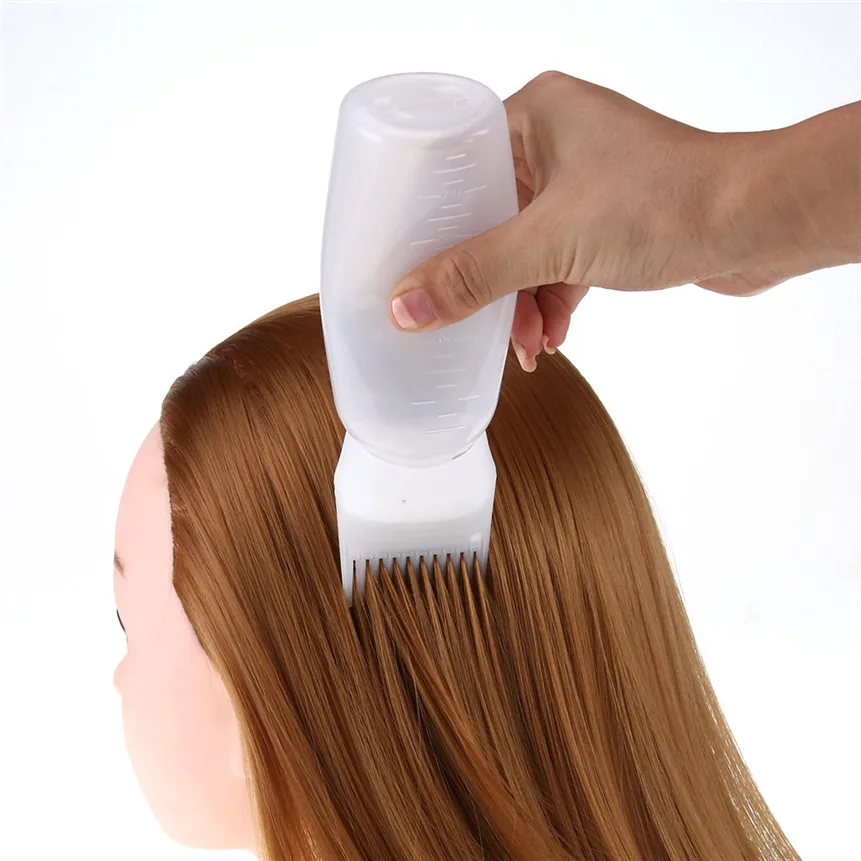 

Women's Fashion Hair Dye Bottle Applicator Brush Dispensing Salon Hair Coloring Dyeing Tools Drop Shipping 80809