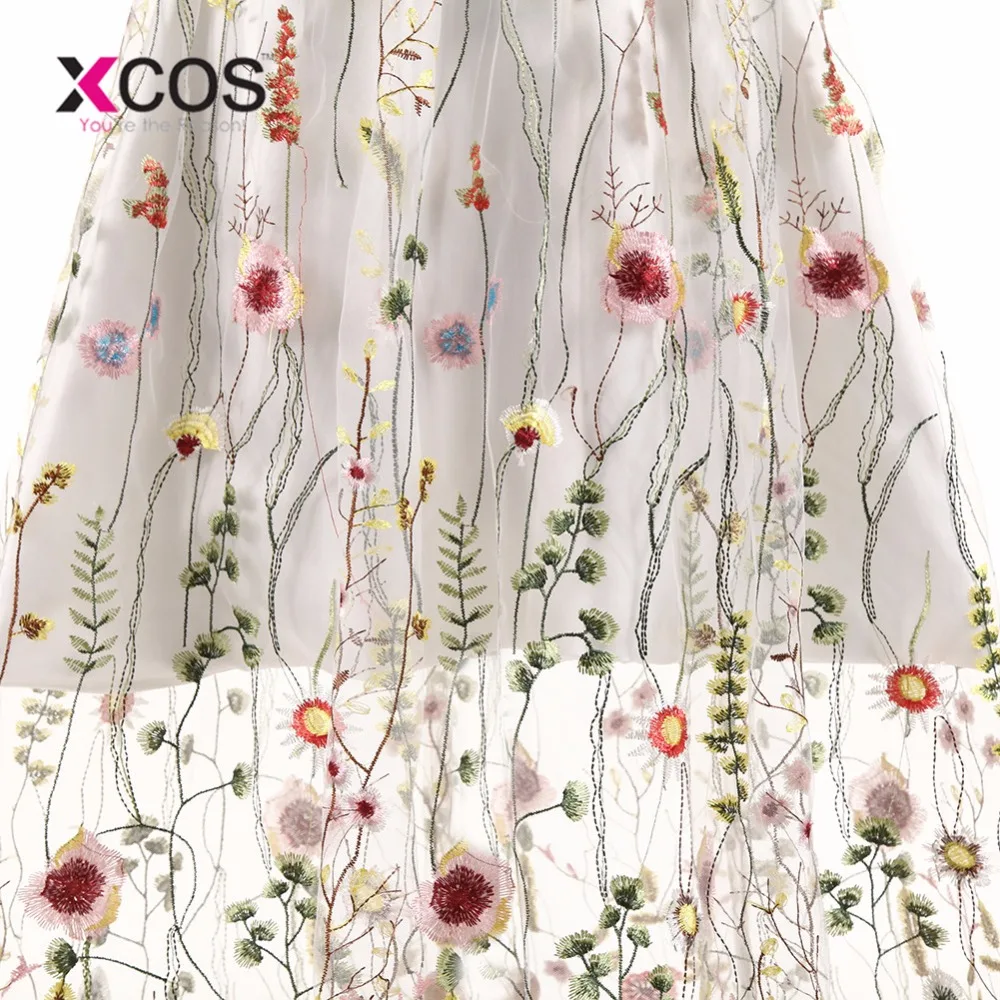 XCOS Новое поступление кружевное коктейльное платье белые короткие платья