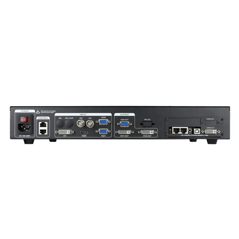 Светодиодный видеопроцессор включает в себя Linsn Ts802D отправляющая карта