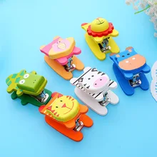 1 шт. мультяшный мини-степлер милый деревянный креативный переплетный станок студенческий обучающий офисный канцелярский