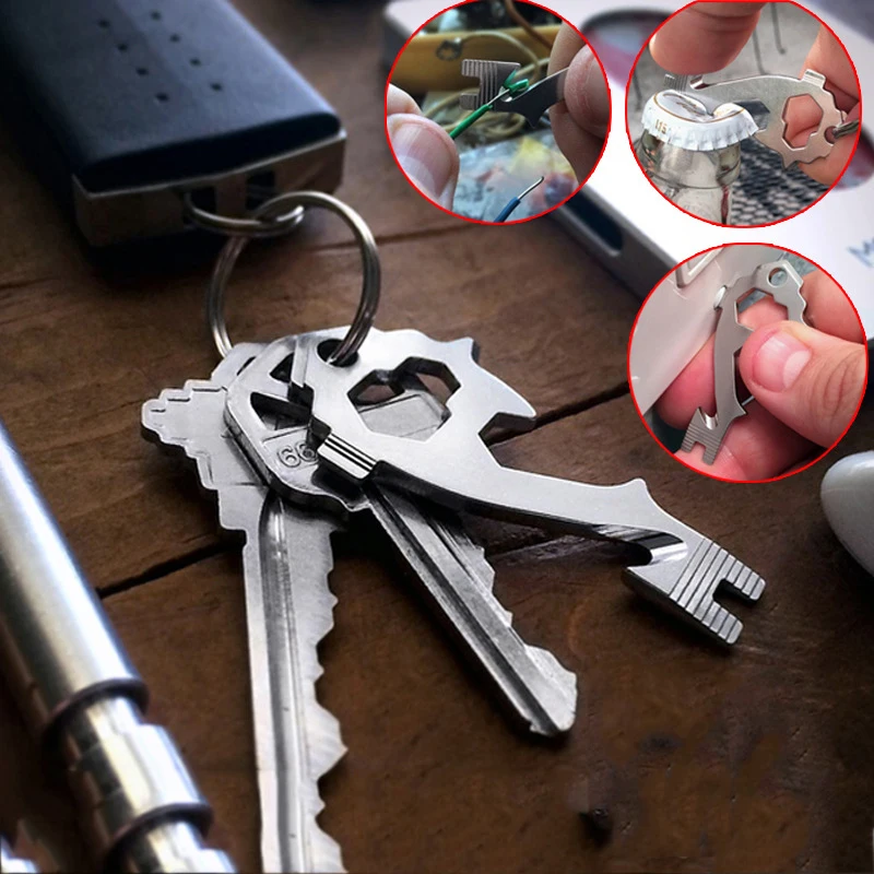 20-in-1 multi-function EDC tool key open-loop screwdriver multi-function outdoor mini tool