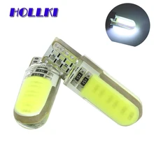 1PCS T10 W5W LED car interior light COB marker lamp 12V 194 501 Side Wedge parking bulb canbus auto for lada car styling