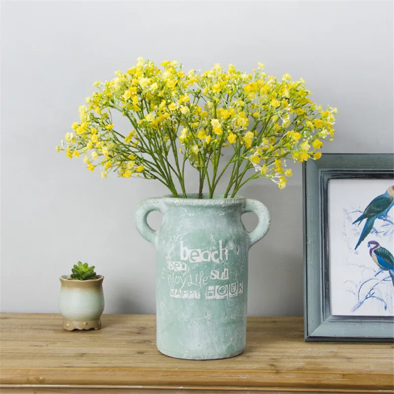 Красочные Гипсофила искусственная букет цветов для свадьбы дома Decoraiton шелковые искусственные цветы вечерние украшения сада