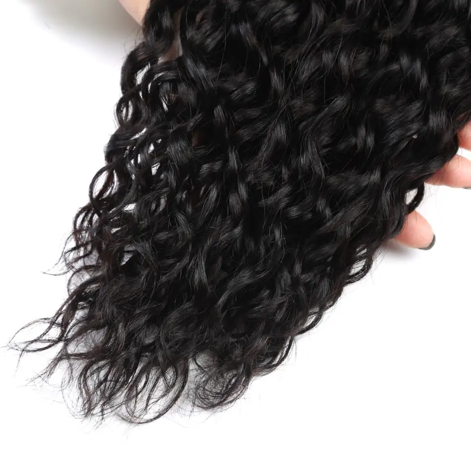 Alisky, малазийские волнистые волосы, 4 пряди, с застежкой, человеческие волосы, завязанные вручную, волосы remy, средняя//три части