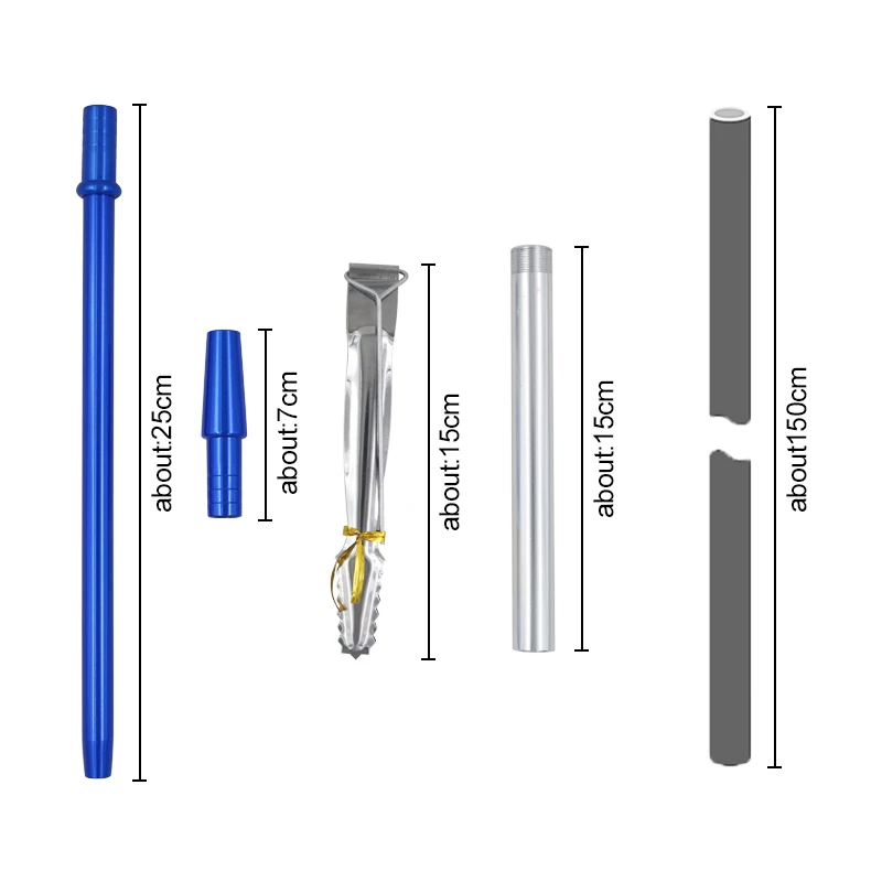 SY стеклянный кальян набор с водой курительная трубка с чашей Cermica, силиконовый шланг и металлический уголь щипцы Narguile