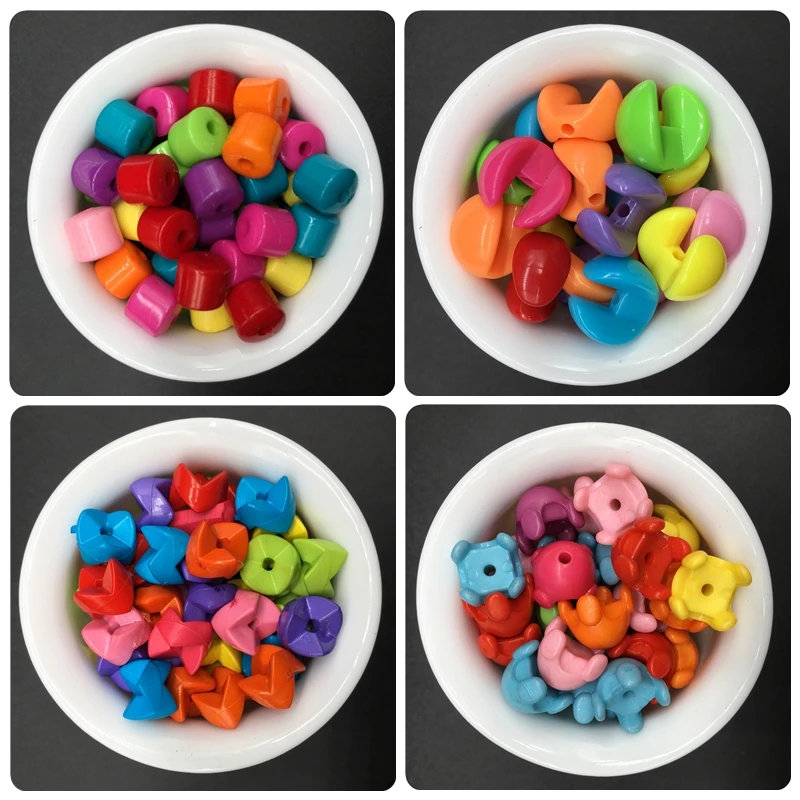 

100/50pcs Acrylic Bead Irregular Handmade DIY Beads Jewelry Accessories For Bracelet Necklace Simple Fashion Leisure Cheap Gift
