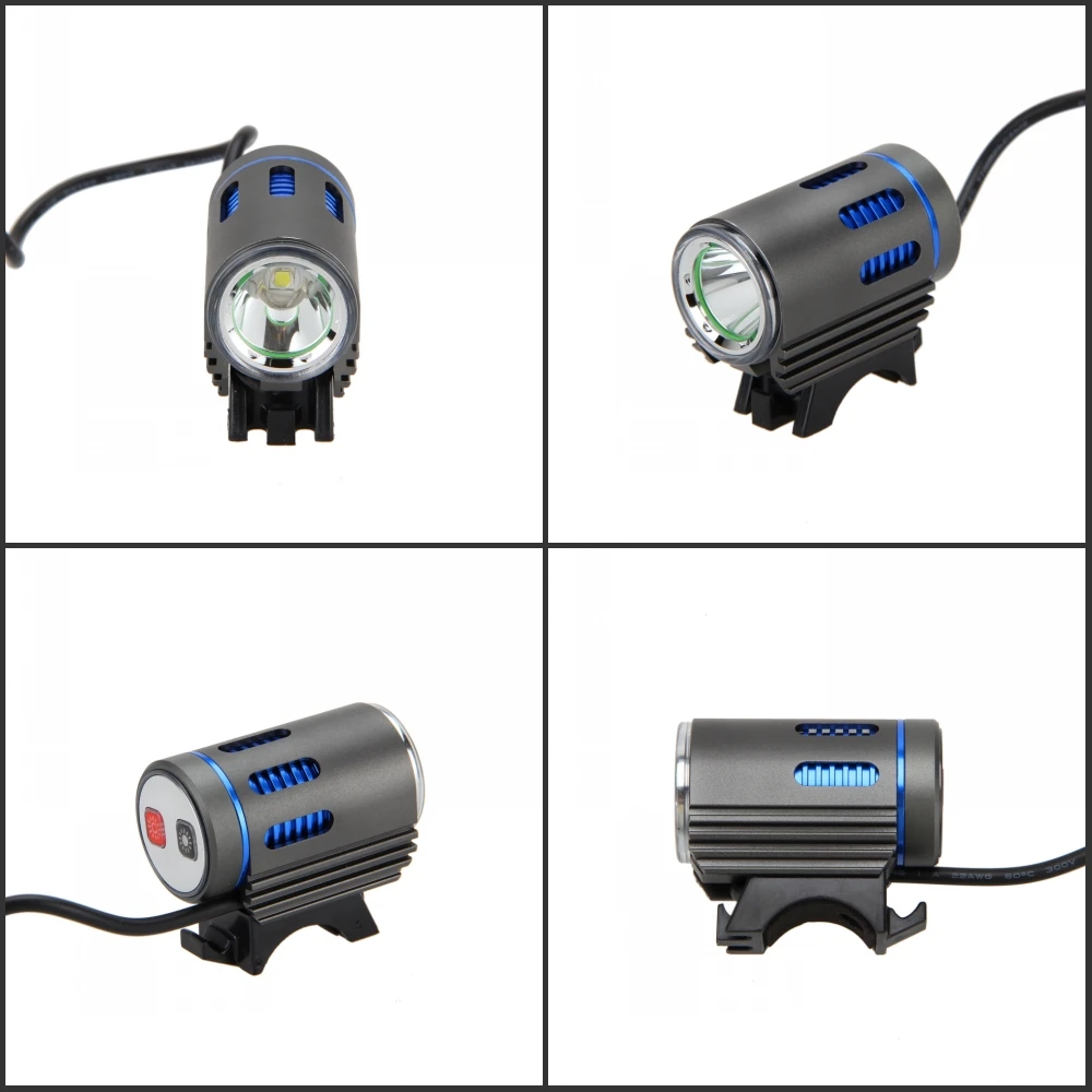 Discount Bike Front Lamp XM-L2 LED 3000LM Head Bicycle Bike Lamp Light Headlight Torch Hunting Flashlight Not Included Battery 19