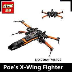 В наличии Лепин 05004 первый заказ POE X-wing Fighter собраны игрушки строительный блок Совместимо с подарок 75102