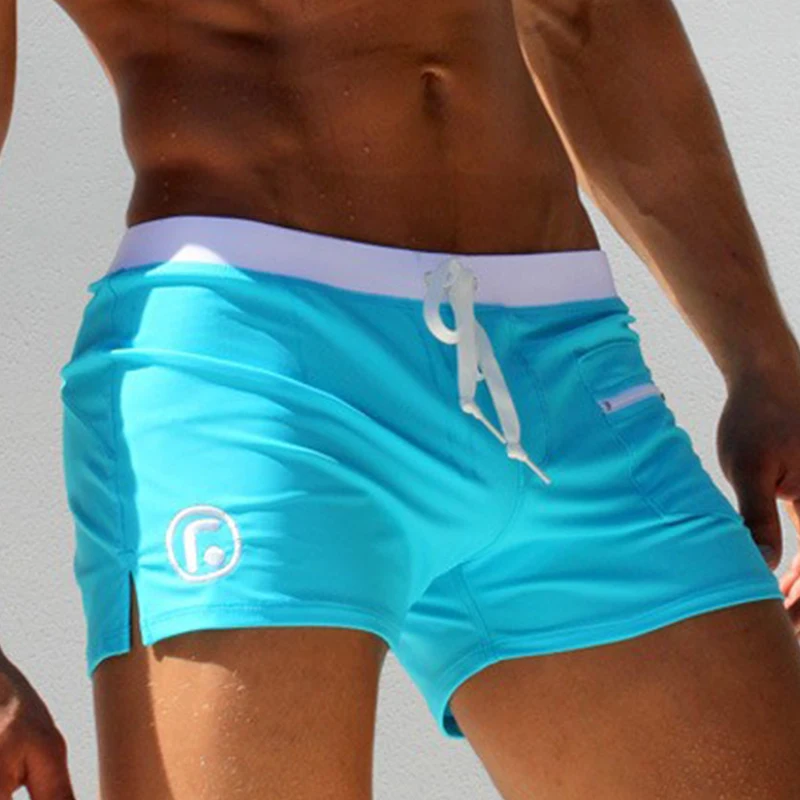 Weweya Brand Men's Man Swimwear Swimsuits Swimming Boxer Shorts Sports