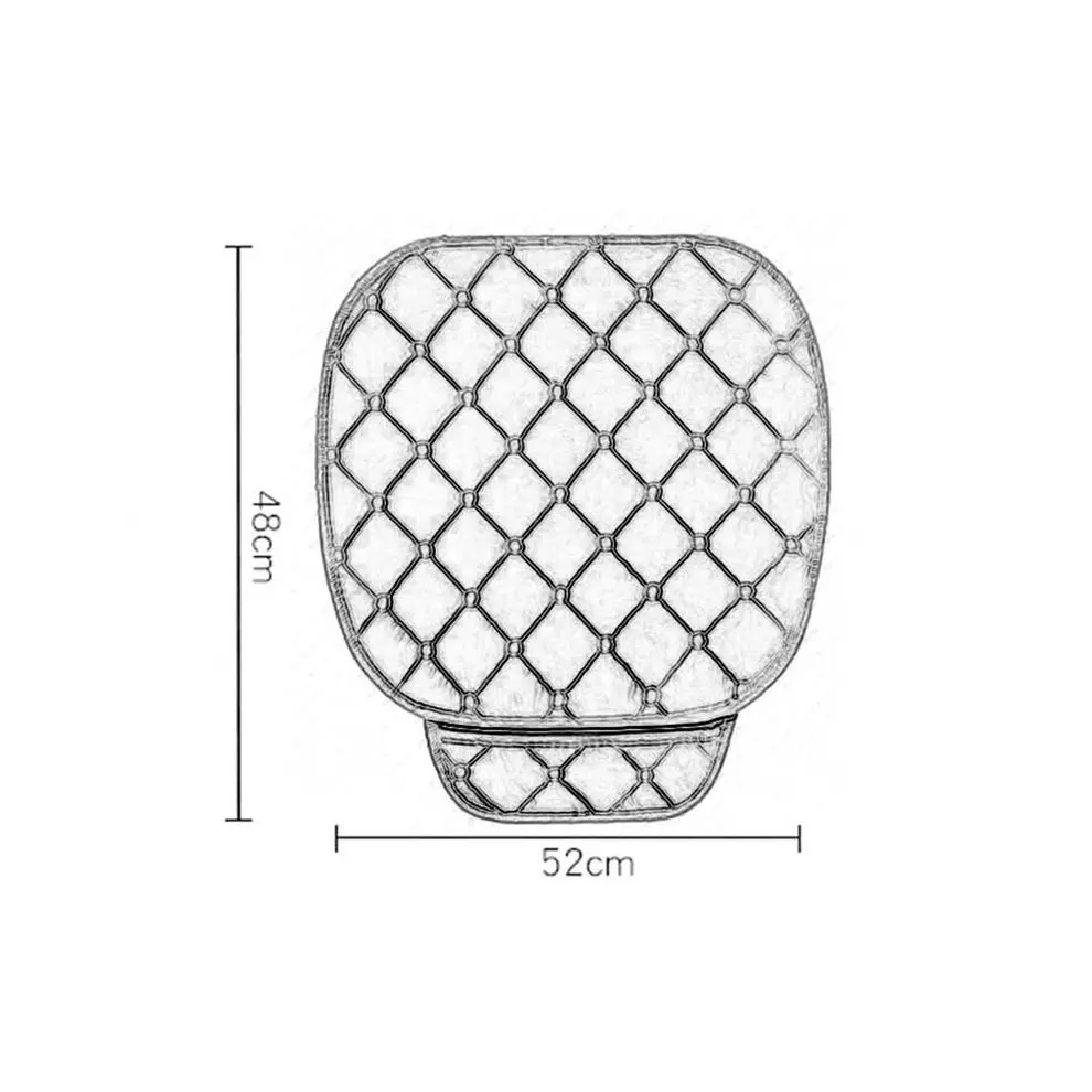 Чехол для автомобильного сиденья, зимняя теплая подушка для сиденья, нескользящая универсальная подушка для переднего и заднего стула, подушка для автомобильного сиденья