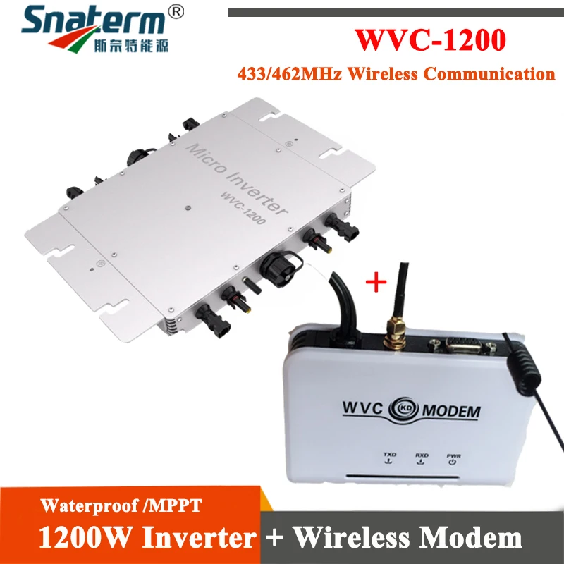 MPPT микро Сетка Tie Inverter1200W чистая Синусоидальная волна солнечный инвертор 22 50V DC