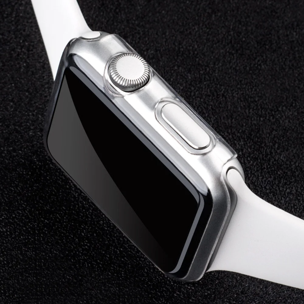 Для Apple Watch 4, 3, 2, 1, 40 мм, 44 мм, 360, встроенный прозрачный защитный чехол из ТПУ для экрана, чехол для Iwatch 5, 38, 42 мм, чехол, аксессуары